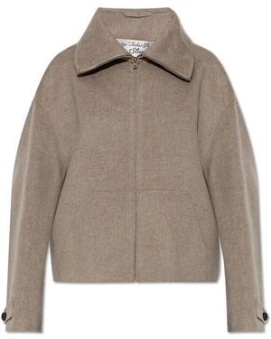 Acne Studios Jassen ,Grijs ,Wol Wool Zip Jacket