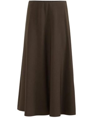 Brunello Cucinelli Rokken ,Bruin ,Wol A-Lijn Midirok