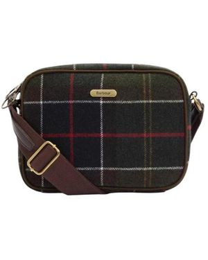 Barbour Schoudertas Met Ruitmotief En Ritssluiting - Zwart