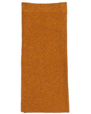 Rodebjer Rokken ,Oranje ,Wol Merino Wol Rok Scherp Oranje - Bruin