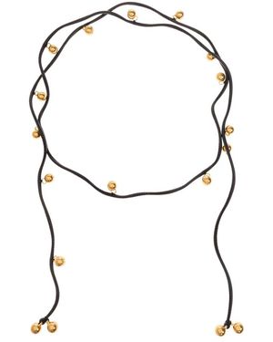 By Malene Birger Accessoires ,Zwart ,Leer Vella Riem - Wit