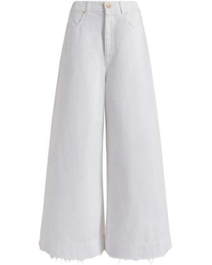 Alberta Ferretti Wide Jeans - Blanco