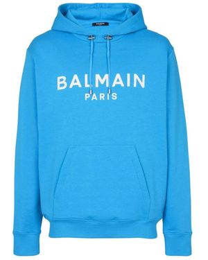 Balmain Hoodies - Blue