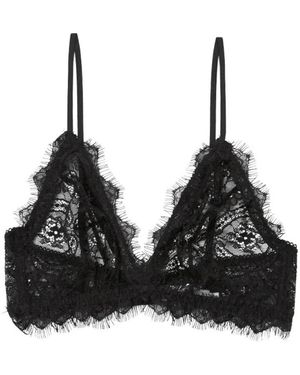 Anine Bing Lace Bh Met Afwerking - Zwart