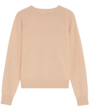 Fracomina Round-Neck Knitwear - Natural