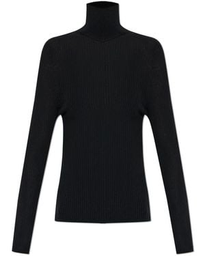 Moncler Truien & Vesten ,Zwart ,Wol Wool Turtleneck