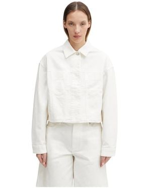 Maison Kitsuné Denim Jackets - Bianco