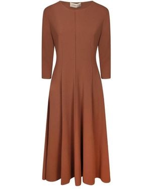Blanca Vita Midi Dresses - Brown