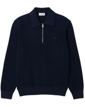Lacoste Round-Neck Knitwear - Blue