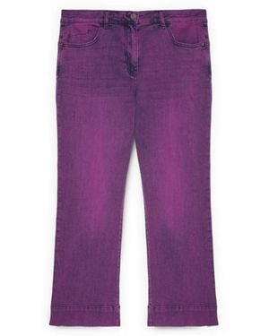 FIORELLA RUBINO Cropped Jeans - Morado