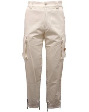 Gcds Straight Trousers - Natural