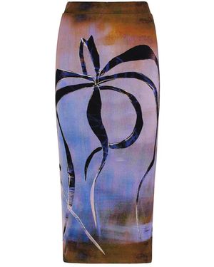Louisa Ballou Midi Skirts - Blue