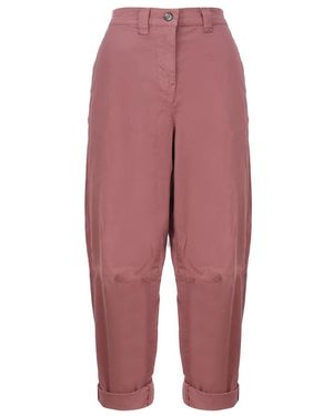 Pinko Tapered Trousers - Rosso