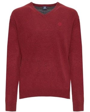 Sergio Tacchini V-Neck Knitwear - Red