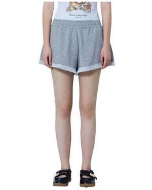 Ganni Casual Shorts - Blue