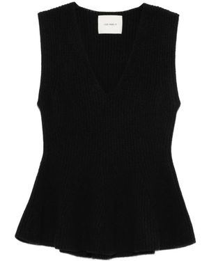 Lisa Yang Sleeveless Tops - Negro