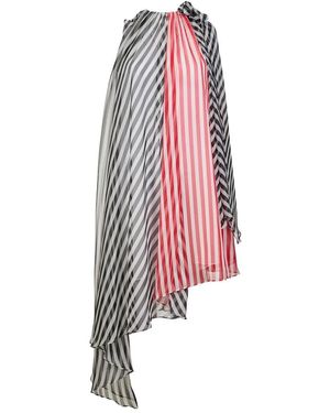 MSGM Kleedjes ,Veelkleurig ,Polyester Abito Bicolor - Rood