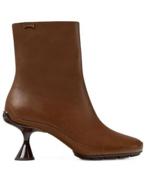 Camper Heeled Boots - Marrone