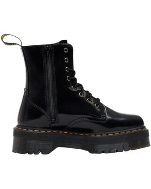 Dr. Martens Schoenen ,Zwart ,Leer Jadon Platform Boots