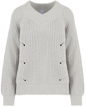 Bomboogie V-Neck Knitwear - Gris