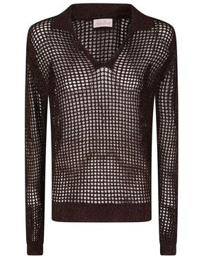 MC2 Saint Barth V-Neck Knitwear - Marrón