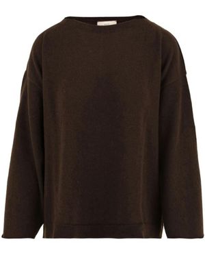Akep Boot-Neck Trui - Bruin
