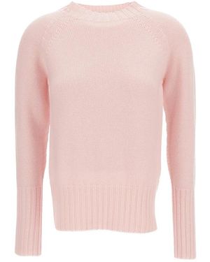 Drumohr Rundhals-Raglanpullover - Pink