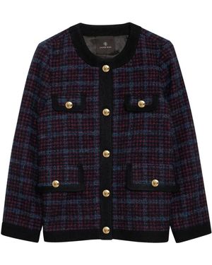 Anine Bing Tweed Jackets - Blue