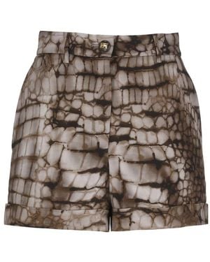 Elisabetta Franchi Short Shorts - Gris