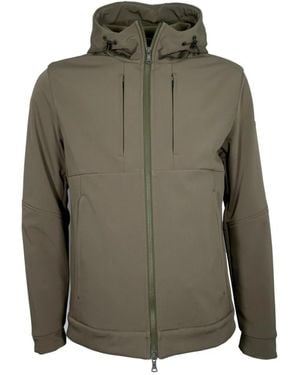 Paul & Shark Vielseitige Softshell Jacke Grün Militär Stil