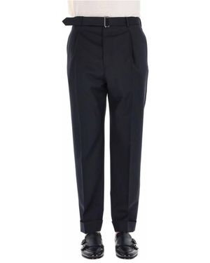 Officine Generale Straight Trousers - Blue
