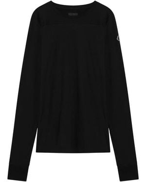 Rick Owens Truien & Vesten ,Zwart ,Rondgebreide Pullover