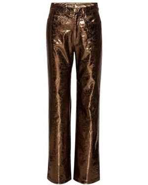 ROTATE BIRGER CHRISTENSEN Wide Trousers - Brown