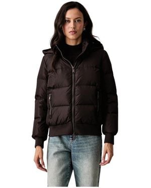 ARMANI EXCHANGE Jassen ,Bruin ,Polyester Donsjack - Zwart