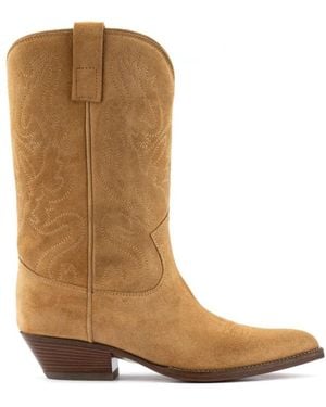Buttero Bestickte Westernstiefel - Braun
