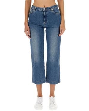 A.P.C. Sailor Cropped Jeans - Blauw