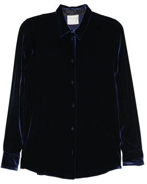 forte_forte Jassen ,Blauw ,My Shirt Night - Zwart