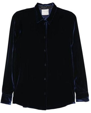 forte_forte Jassen ,Blauw ,My Shirt Night - Zwart