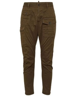 DSquared² Groene Broek Met Cargozak