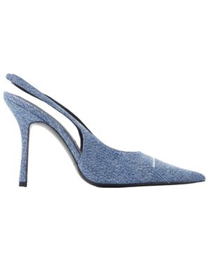 Alexander Wang Schoenen ,Blauw ,Katoen Buffy 105Mm Slingback Pomp