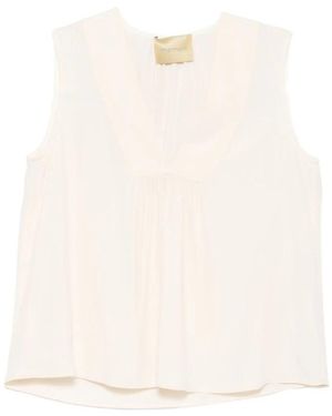 Momoní Sleeveless Tops - White