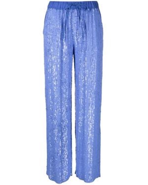 P.A.R.O.S.H. Straight Trousers - Blue