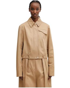 Sportmax Jassen ,Katoen Tussenjas - Naturel