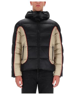 DIESEL Jassen ,Zwart ,Leer W-Ostend Jacket