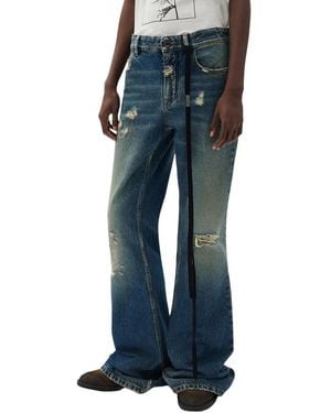 Ann Demeulemeester Flared Jeans - Blue