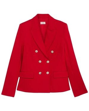 Oltre Doppelreihiger Blazer - Rot