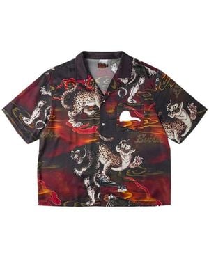 Evisu Short Sleeve Shirts - Red