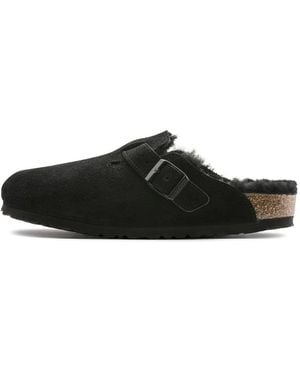 Birkenstock Zacht Suède Clog Schoenen - Zwart