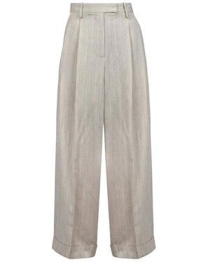 Alysi Wide Trousers - Grey