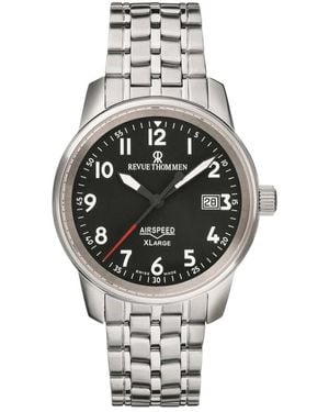 Revue Thommen Armbanduhr automatic airspeed xlarge 40 mm date window armband edelstahl 16052.2137 - Mettallic